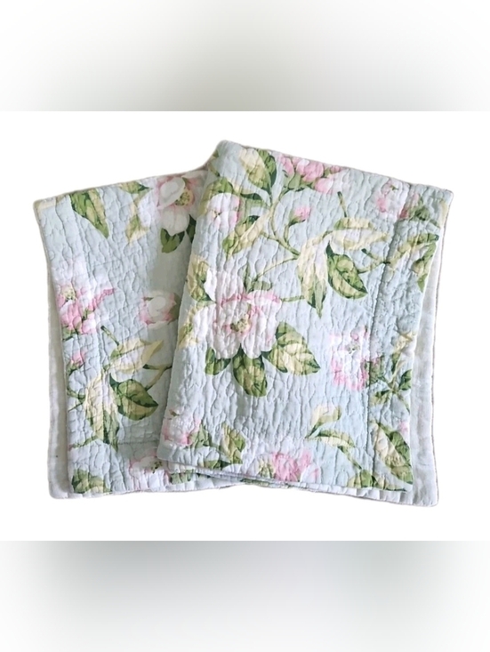 Other - Laura Ashley Floral Quilted Pillow Shams Set of 2 Cottagecore